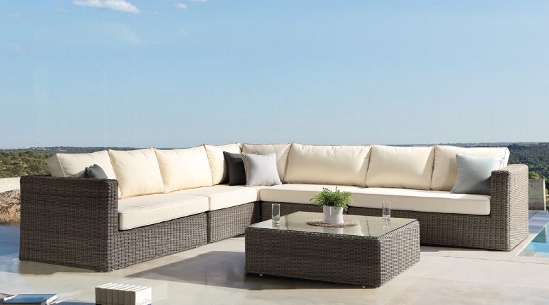 Tosca collection L shaped Garden Sofa