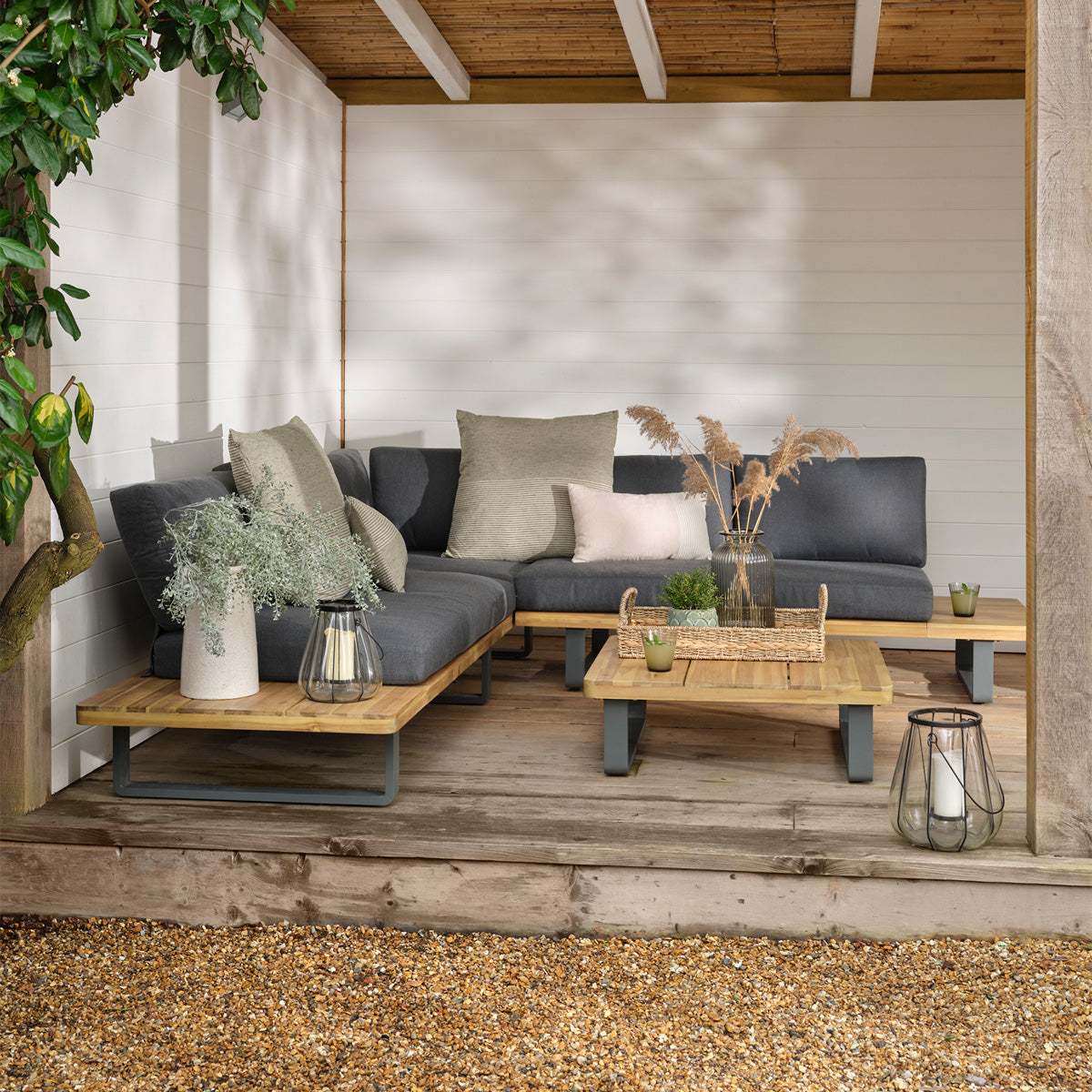 Bayworth Corner Sofa Set Natural