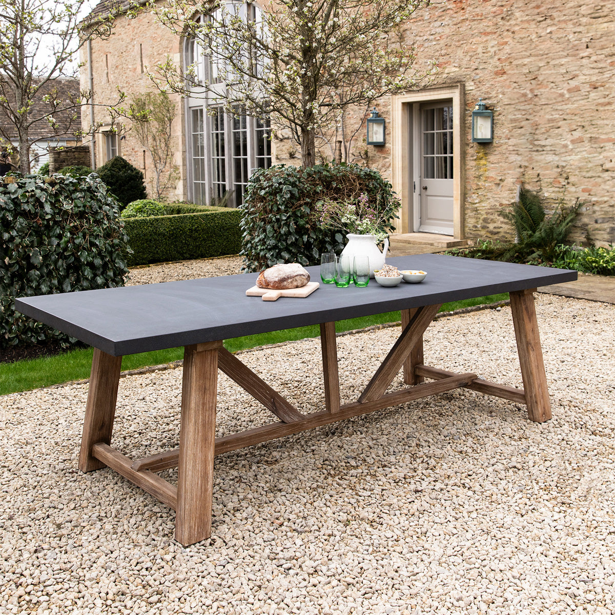 Chilford Dining Table Large Grey