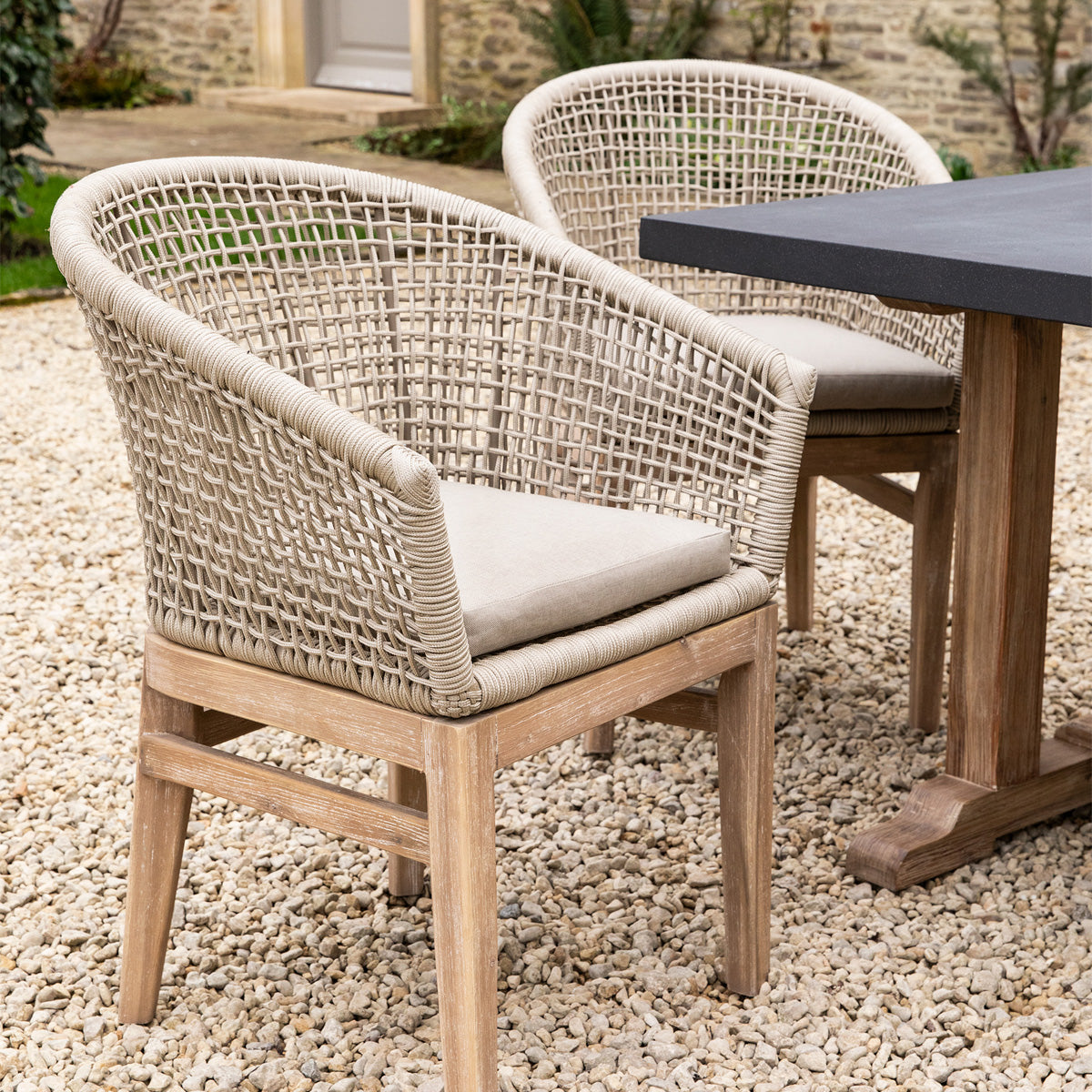 Burcot Dinning Table Large Slate Grey