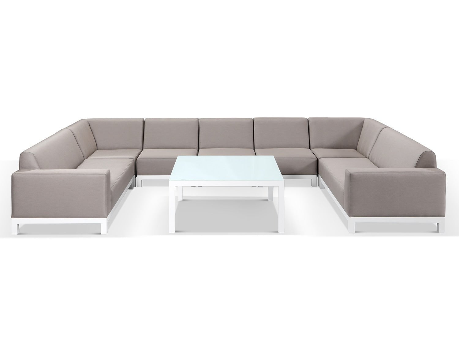 Alexander Francis Garden Furniture Minimo U Shape Sofa Winter Covers Set