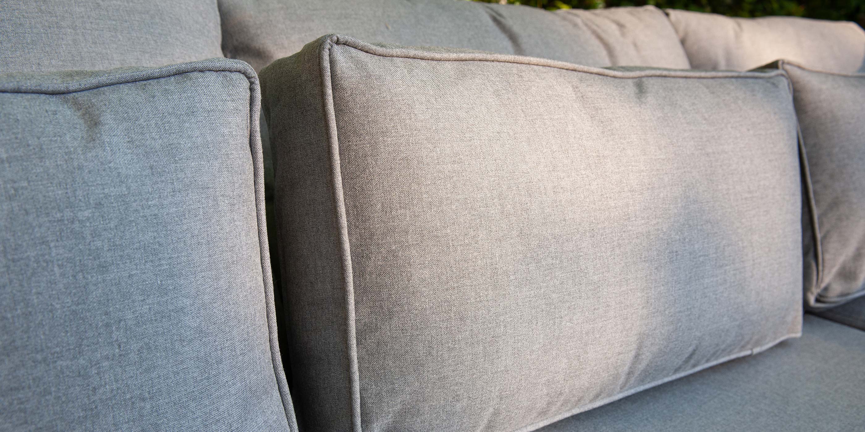 Grey Sunbrella Fabric Outdoor Cushions | Alexander Francis