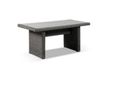 Alexander Francis Garden Furniture Tosca Grey Low Rattan Dining Table