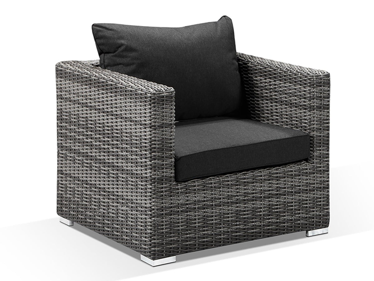 Alexander Francis Garden Furniture Verona Grey Rattan Outdoor Armchair