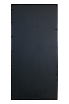 Modern Outdoor Vertical Mirror (Black Frame)