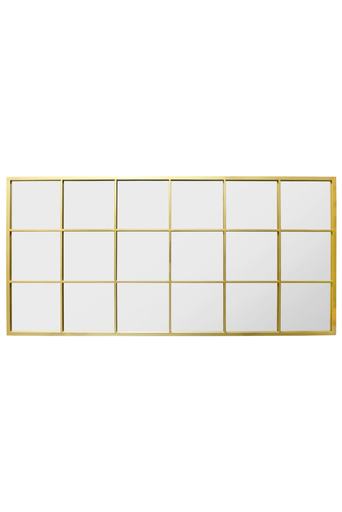 Modern Outdoor Vertical Mirror (Gold Frame)