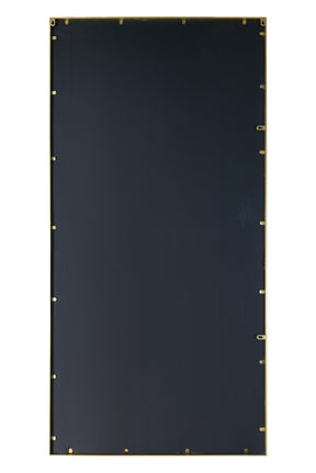 Modern Outdoor Vertical Mirror (Gold Frame)