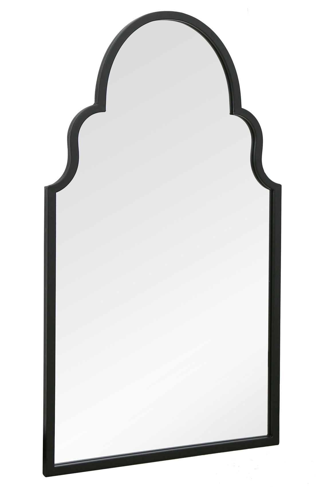 Arch Style Garden Mirror (Black Frame)