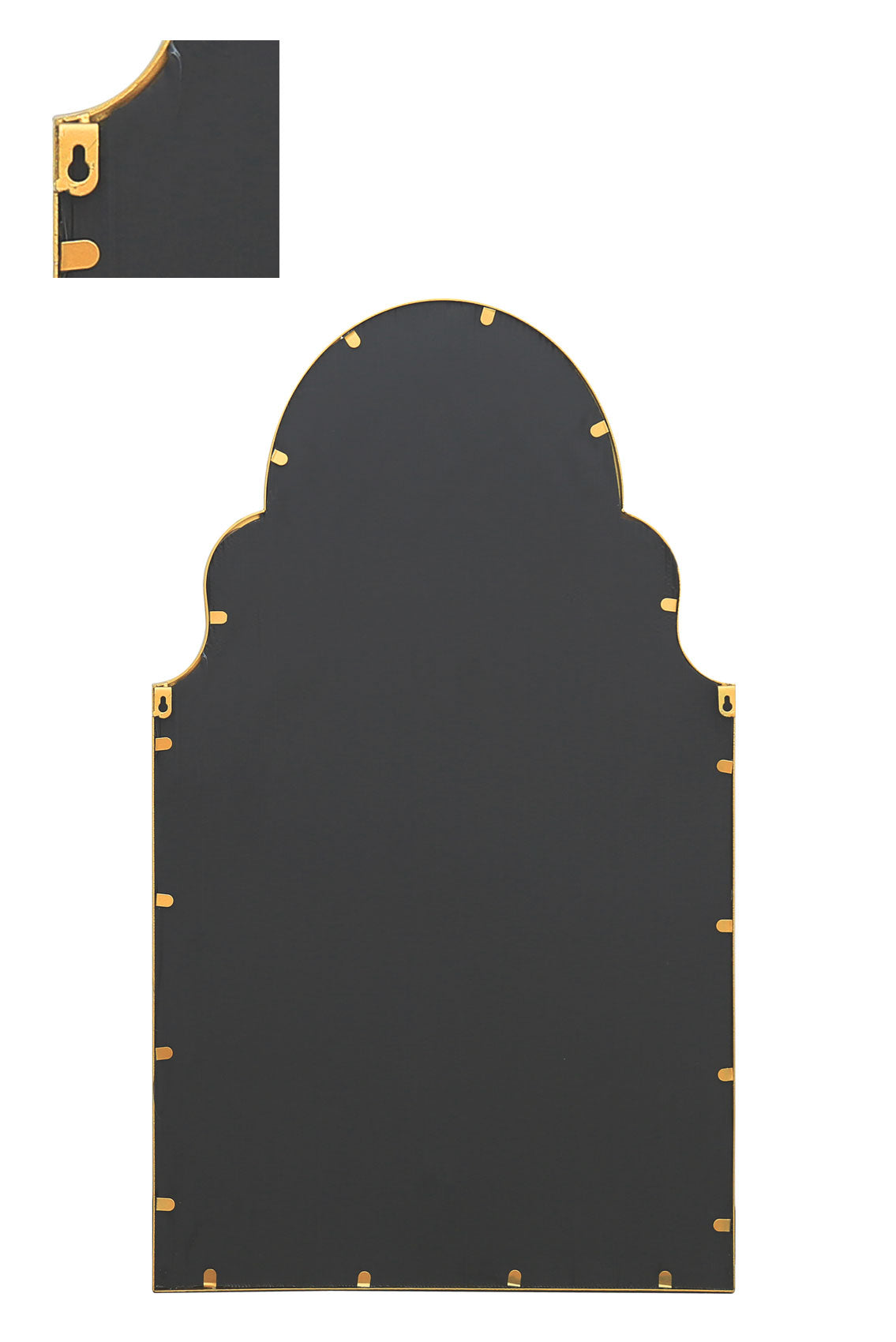 Arch Style Garden Mirror (Gold Frame)