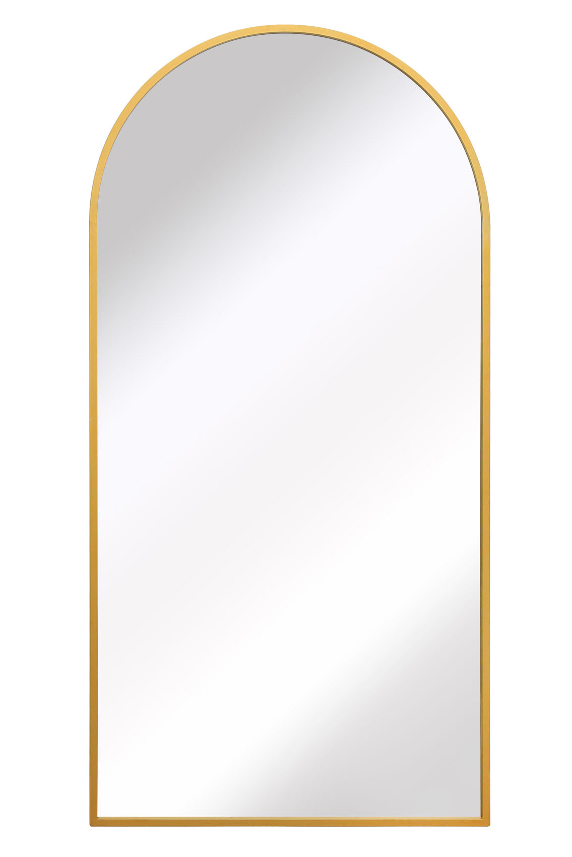 Arched Leaner Garden Mirror (Gold Frame)