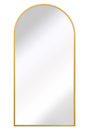 Arched Leaner Garden Mirror (Gold Frame)