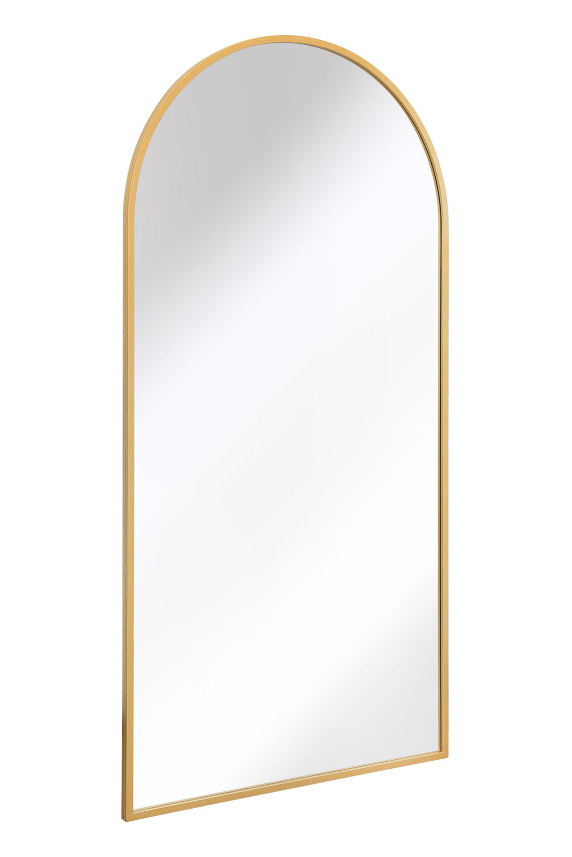 Arched Leaner Garden Mirror (Gold Frame)