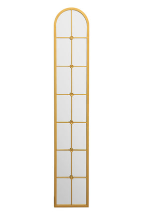 Arched Leaner Ultra Slim Garden Mirror (Gold Frame)