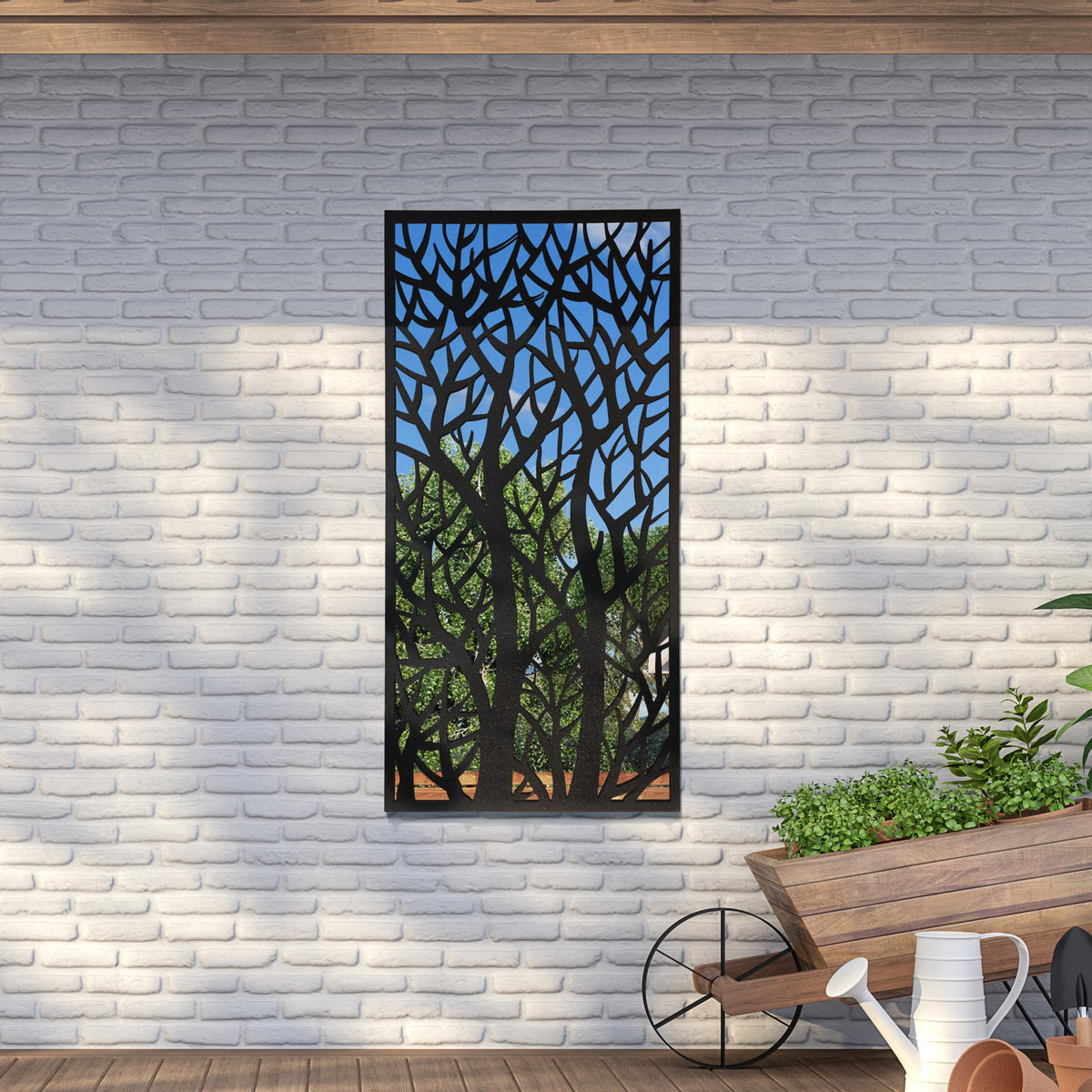 Decorative Tree Garden Mirror