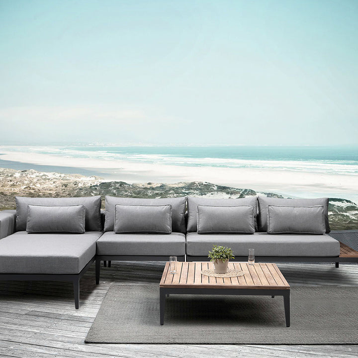 Moderno Outdoor Sofa With Teak Table | Alexander Francis 