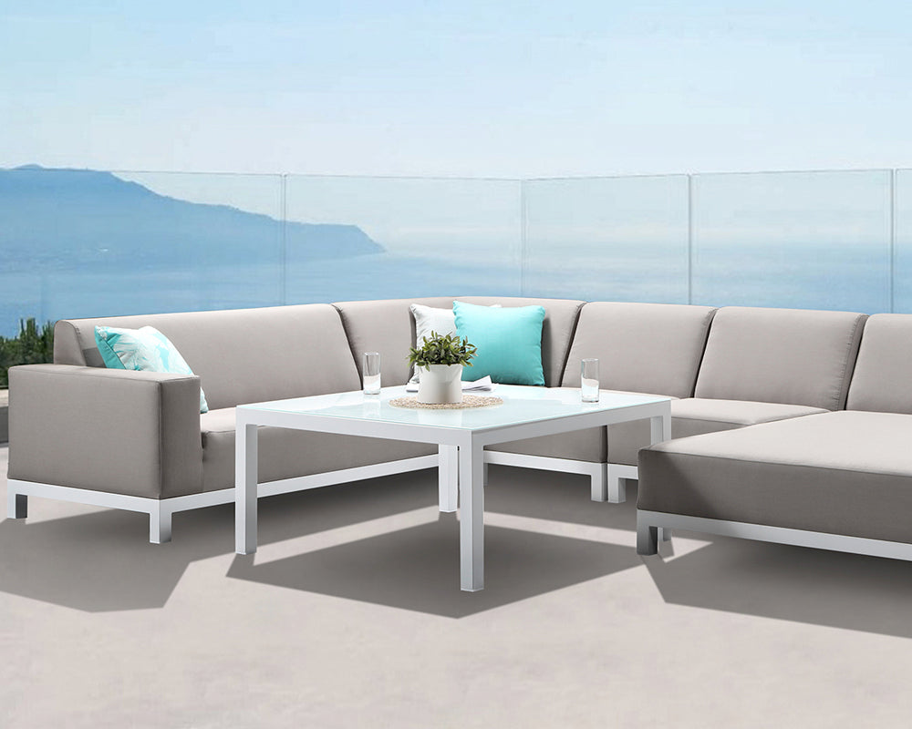 Minimo Sunbrella Fabric Garden Corner Sofa Set | Alexander Francis