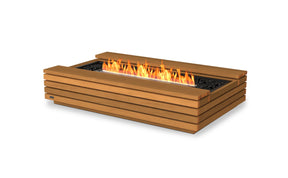 Alexander Francis Fire Pit Teak EcoSmart Cosmo 50 Fire Pit Table