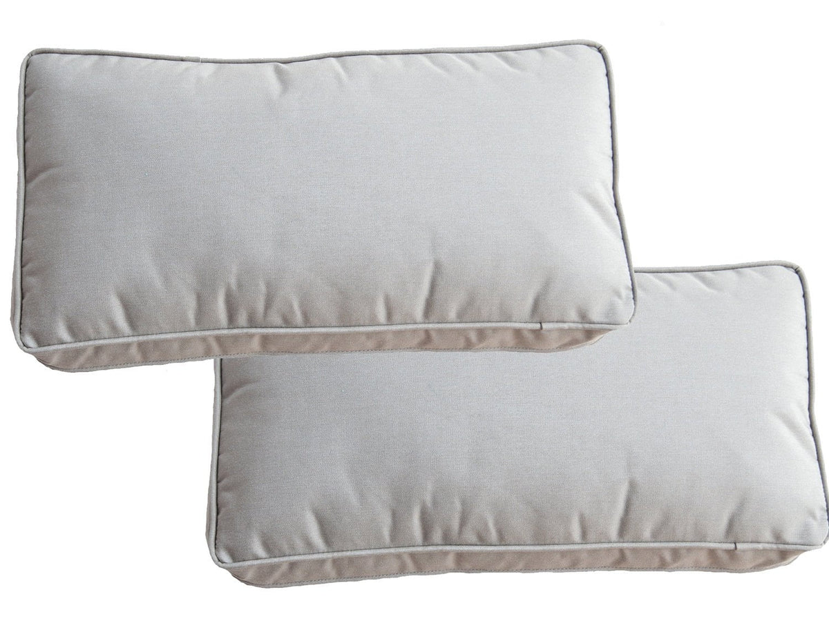 Alexander Francis Garden Furniture Minimo Set of 8 Taupe Grey Scatter Cushions