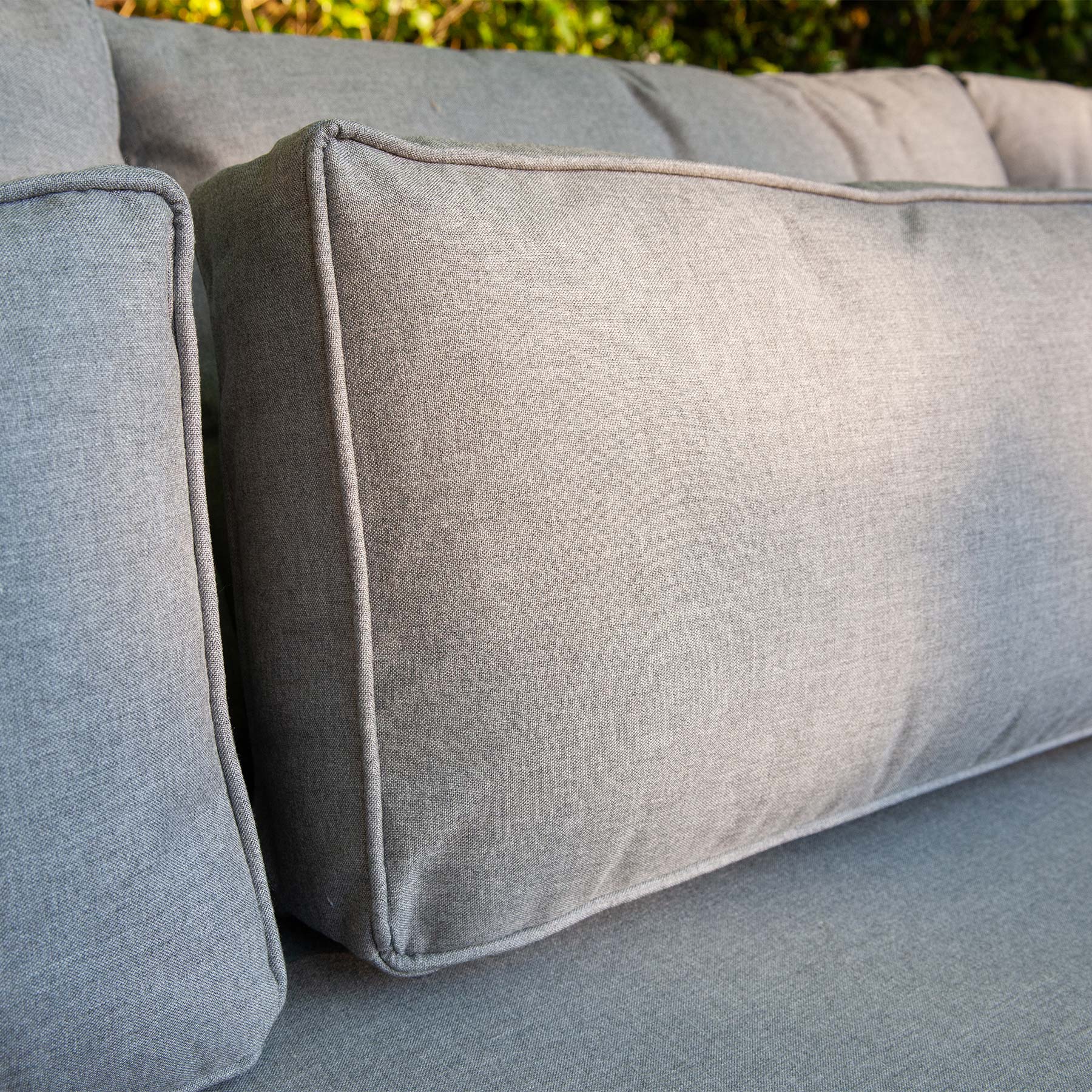 Grey Sunbrella Fabric Outdoor Cushions | Alexander Francis