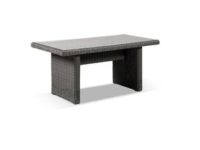 Alexander Francis Garden Furniture Tosca Grey Low Rattan Dining Table