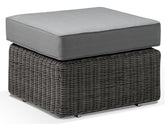 Alexander Francis Garden Furniture Tosca Grey Rattan Footstool with Cushion