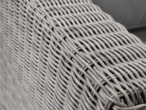 Alexander Francis Garden Furniture Tosca Grey U Shaped Rattan Large Sofa with Grey Cushions